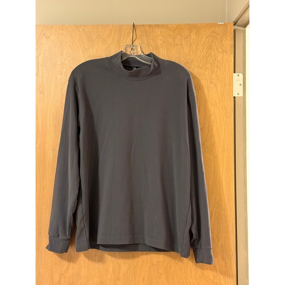 Uniqlo Other - Uniqlo Heattech Fleece Mock Neck Long Sleeve Shirt Charcoal Gray Mens XL Thermal